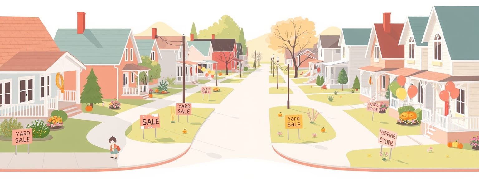 Neighborhood yard activities